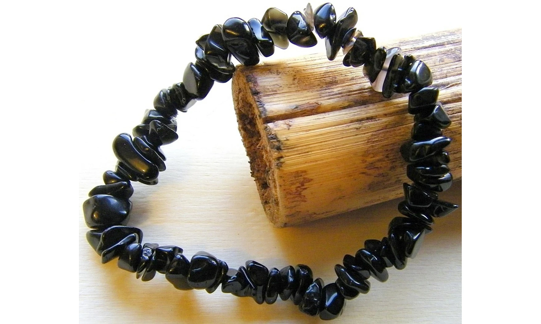 Obsidienne Noire bracelet Baroque