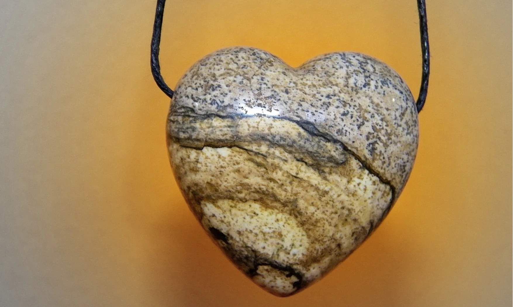 Landscape Jasper Heart pendant