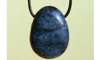 Dumortiérite pierre percée pendentif
