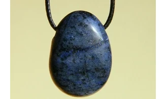 Dumortiérite pierre percée pendentif