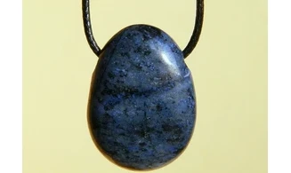 Dumortiérite pierre percée pendentif