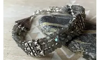 Labradorite Ethnic Bracelet