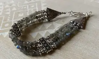 Labradorite Ethnic Bracelet