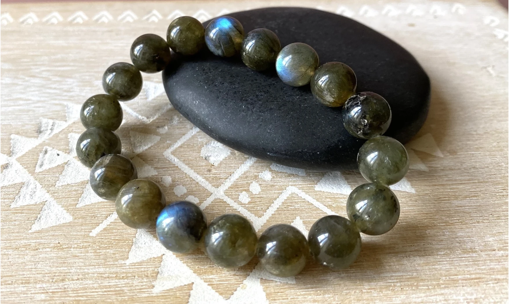 Labradorite pierres Boules bracelet