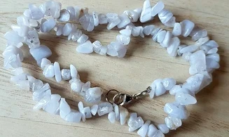 Blue Chalcedony Chips Necklace