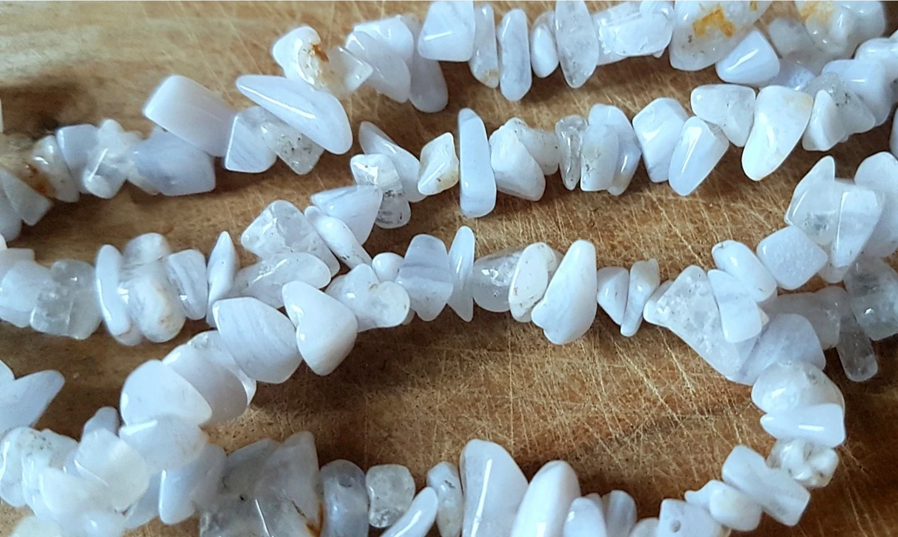 Blue Chalcedony Chips Necklace