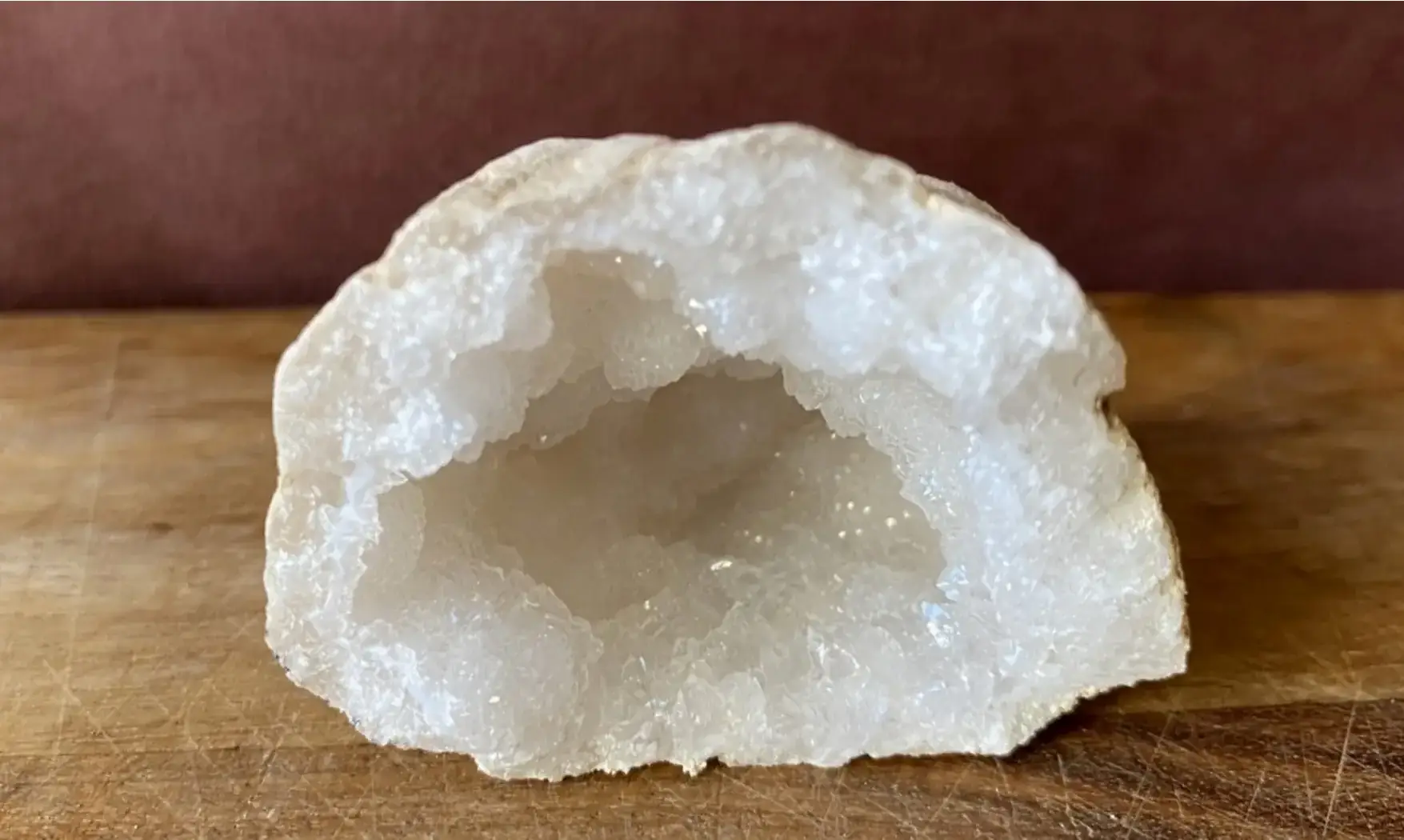 Cristal de roche Géode 12 Cristaux