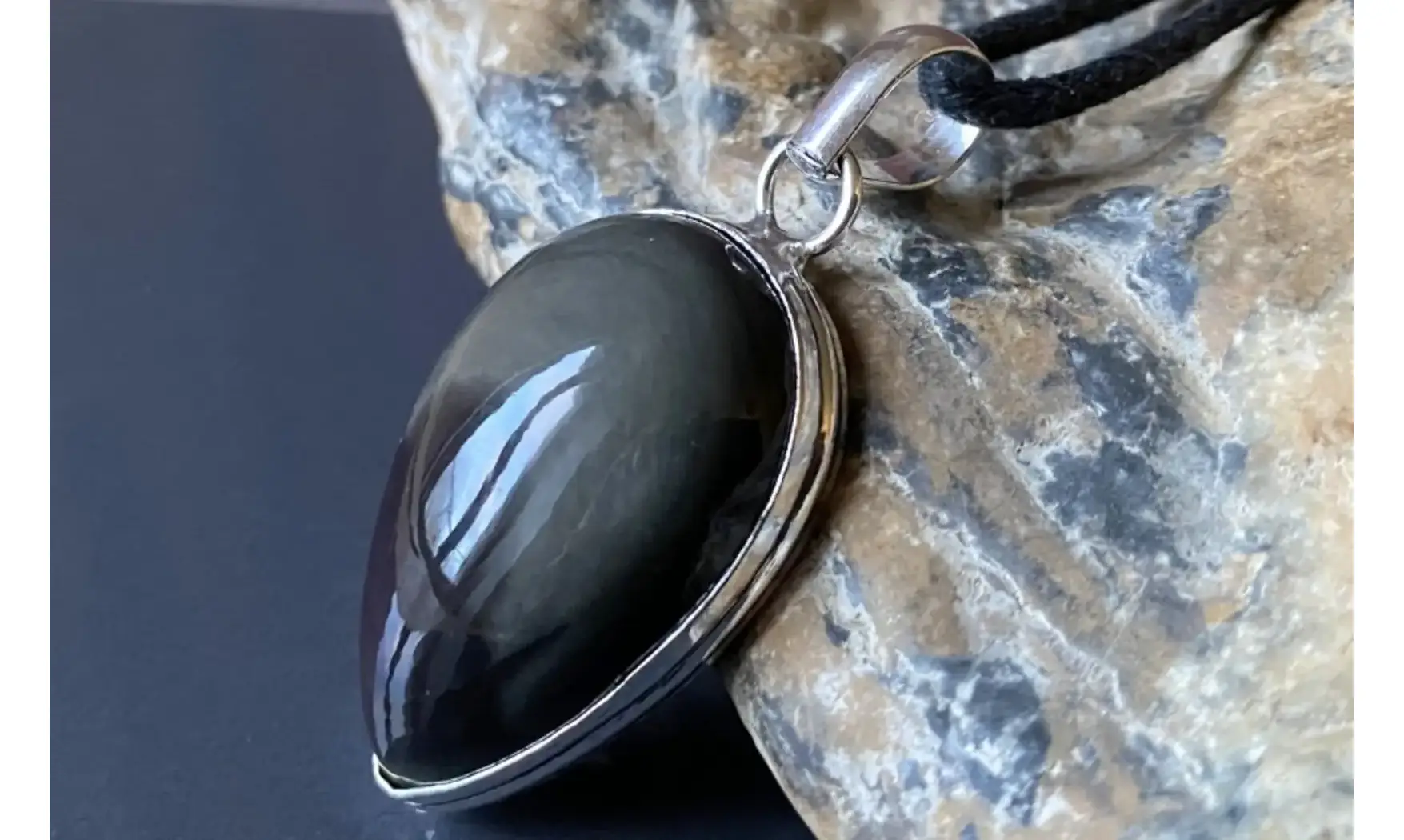 Obsidienne Oeil Céleste pendentif