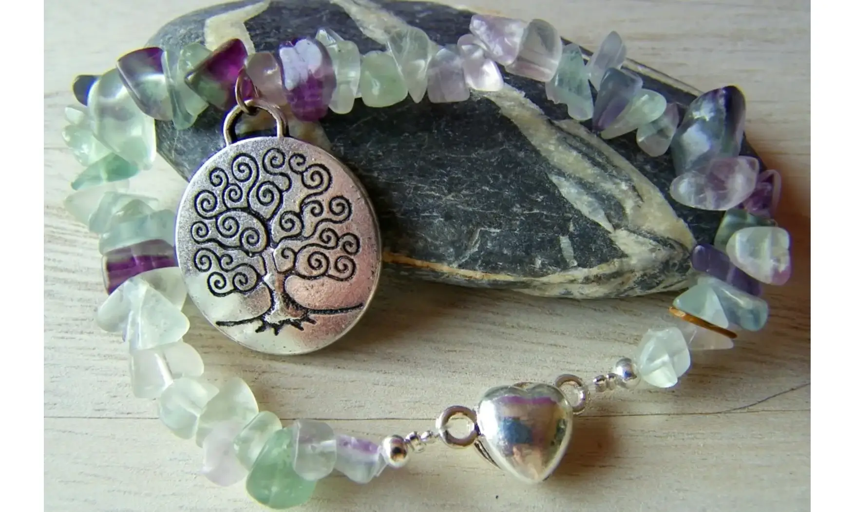 Fluorine Bracelet baroque Arbre de Vie