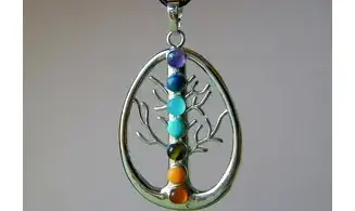 Arbre de Vie pendentif 7 Chakras 1