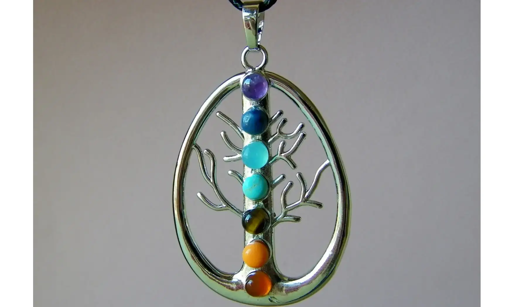 Arbre de Vie pendentif 7 Chakras 1