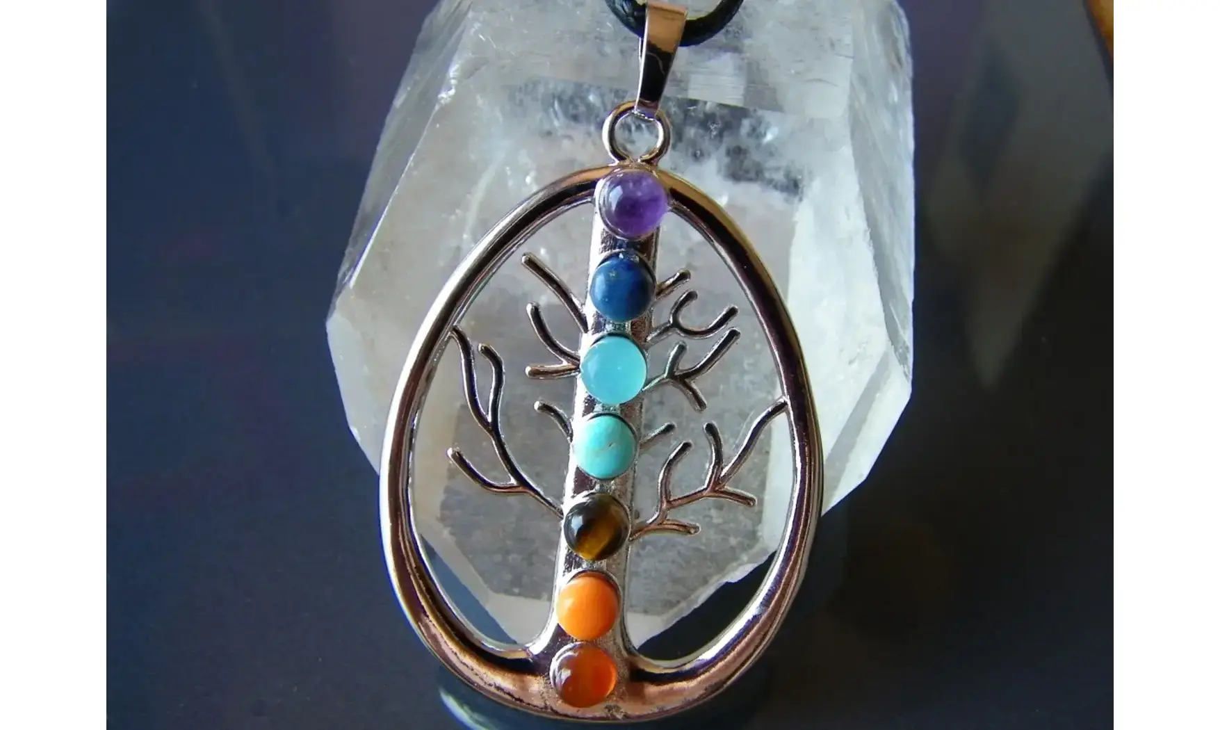 Arbre de Vie pendentif 7 Chakras 1