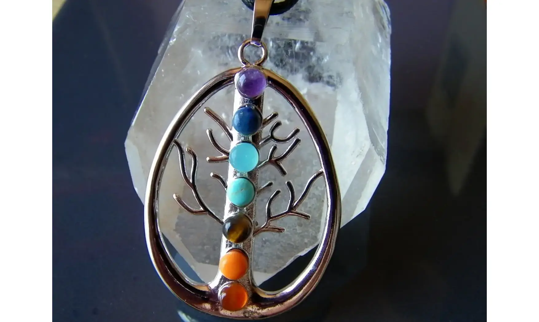 Arbre de Vie pendentif 7 Chakras 1