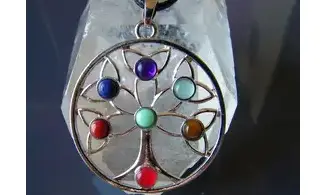 Arbre de Vie pendentif 7 Chakras 2
