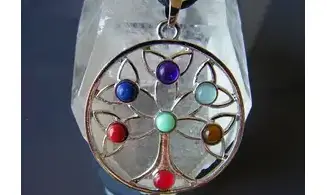 Arbre de Vie pendentif 7 Chakras 2