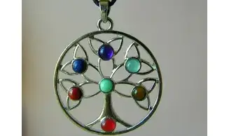 Arbre de Vie pendentif 7 Chakras 2