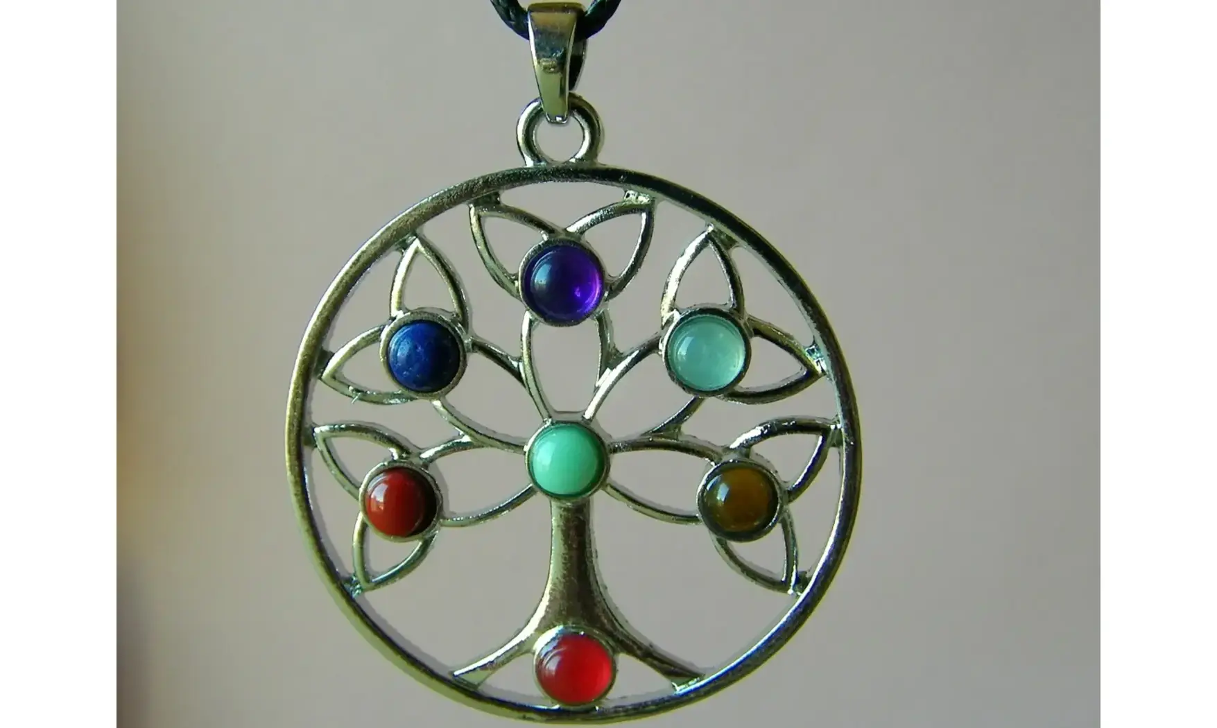Arbre de Vie pendentif 7 Chakras 2