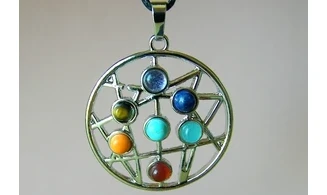 Rosace pendentif 7 Chakras