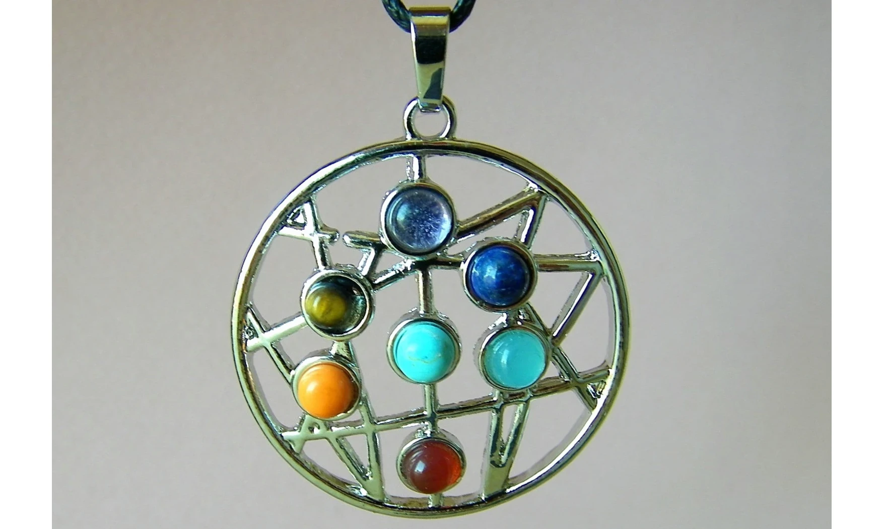 Rosace pendentif 7 Chakras