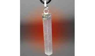Selenite pencil Pendant