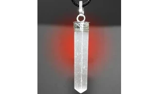Selenite pencil Pendant