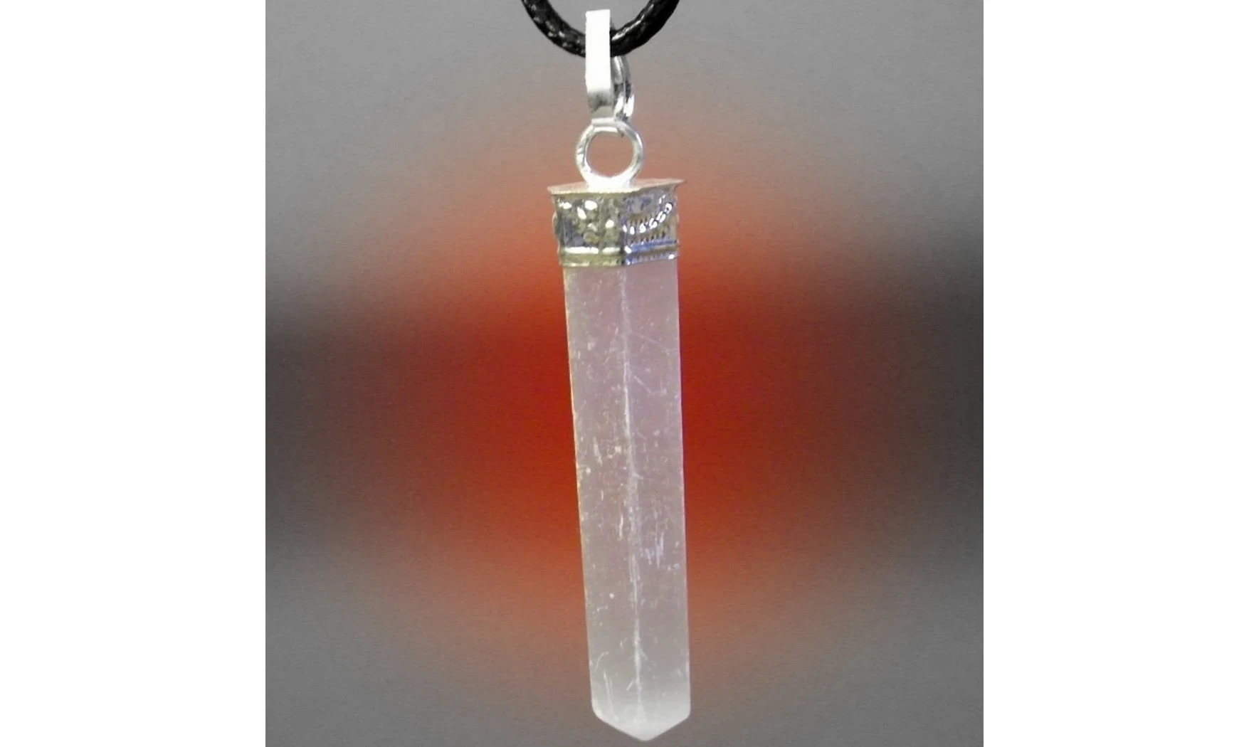 Selenite pencil Pendant