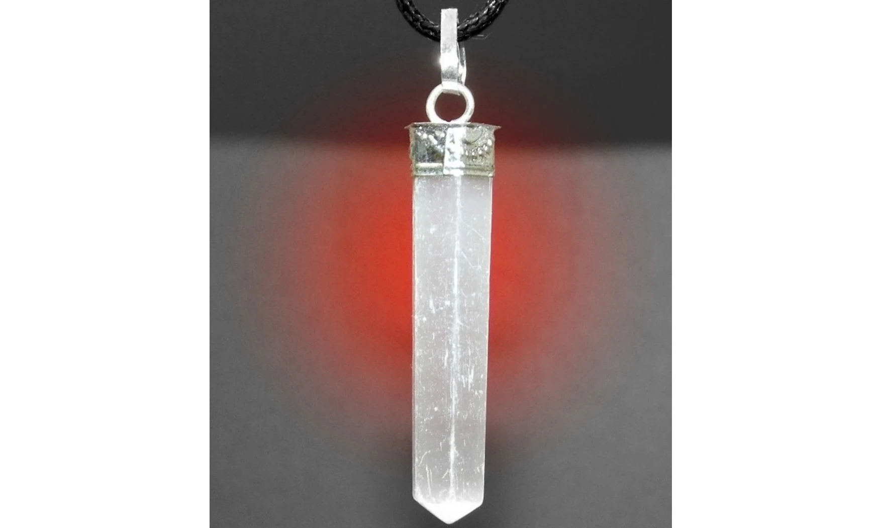 Selenite pencil Pendant