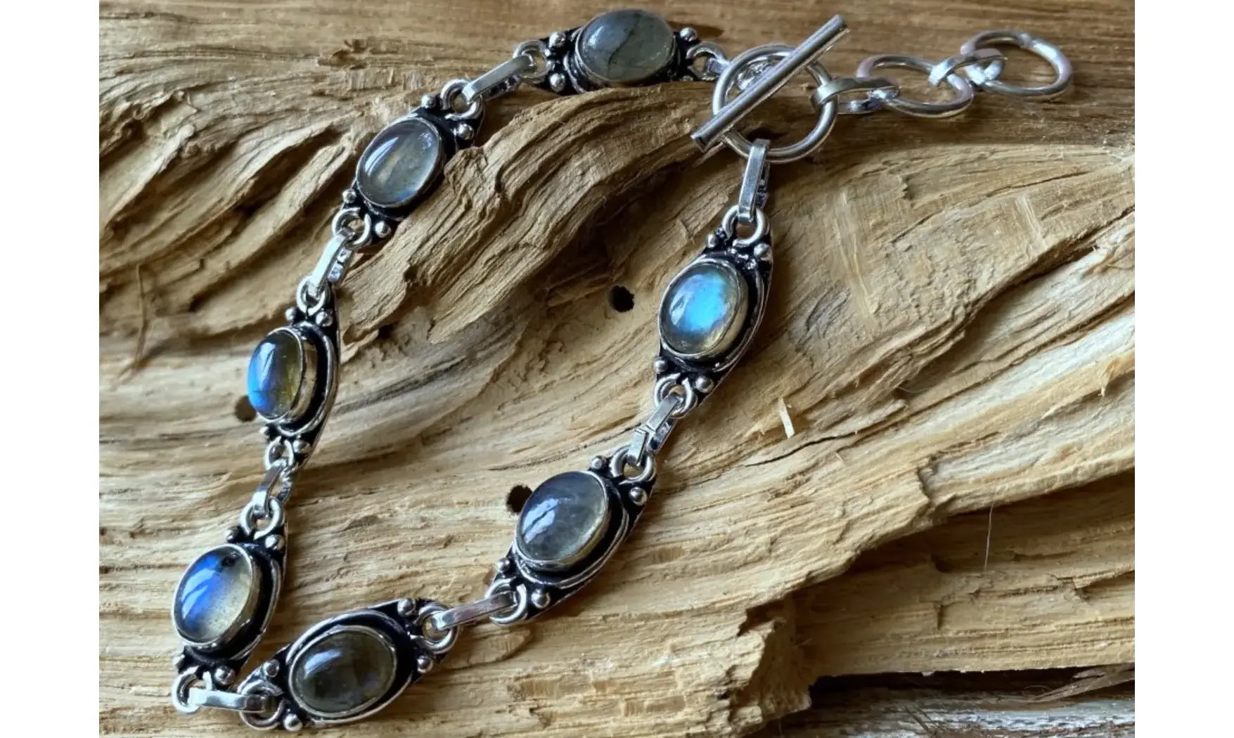 Labradorite bracelet pierres & Argent