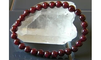 Garnet Round beads Bracelet
