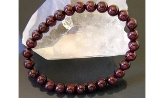 Garnet Round beads Bracelet