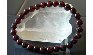 Garnet Round beads Bracelet
