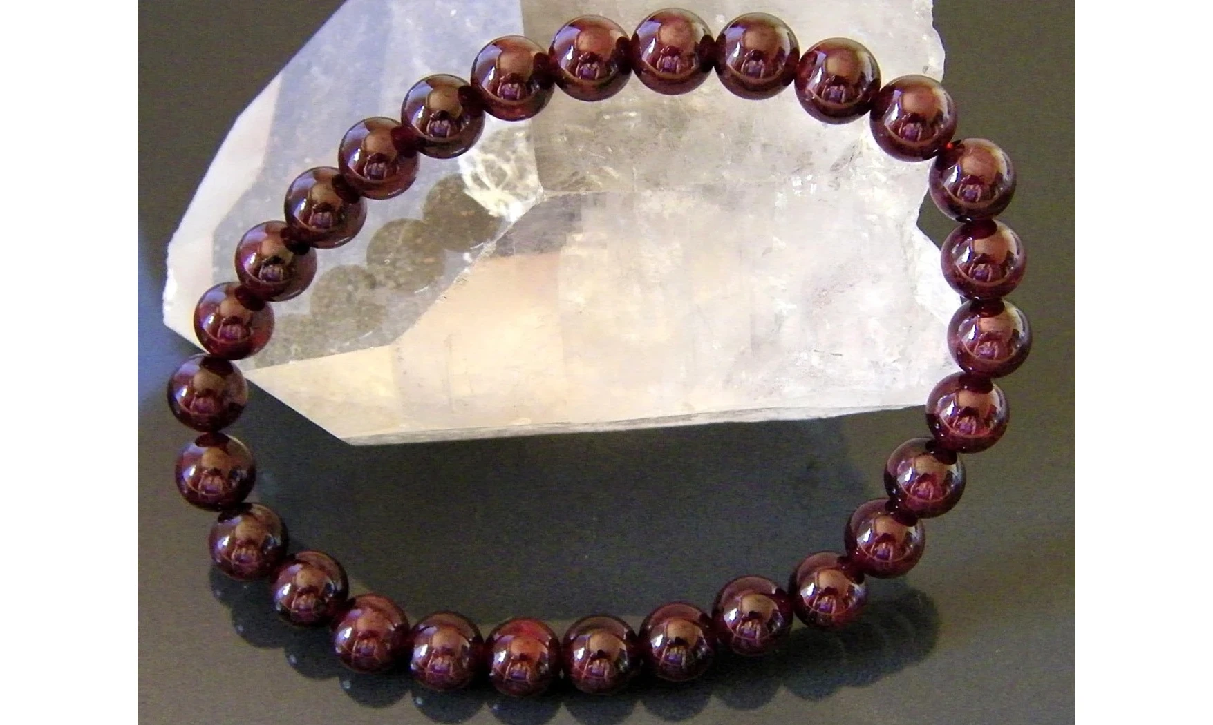Garnet Round beads Bracelet