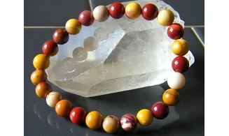 Mookaite Jasper Round beads bracelet