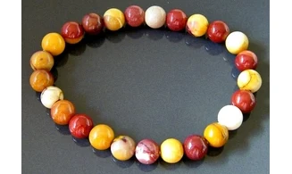 Mookaite Jasper Round beads bracelet