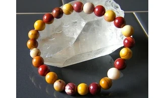 Mookaite Jasper Round beads bracelet
