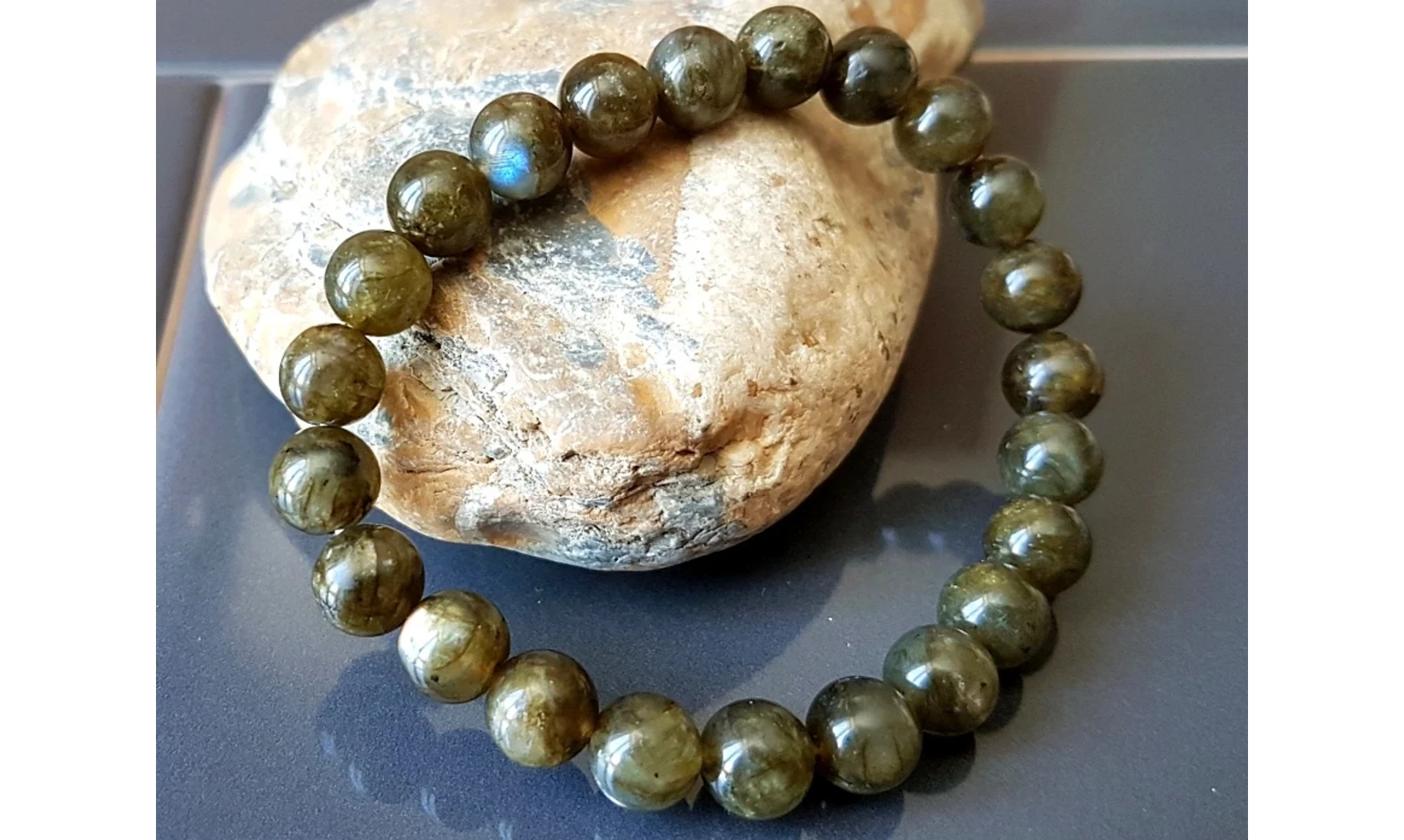 Labradorite pierres Boules bracelet