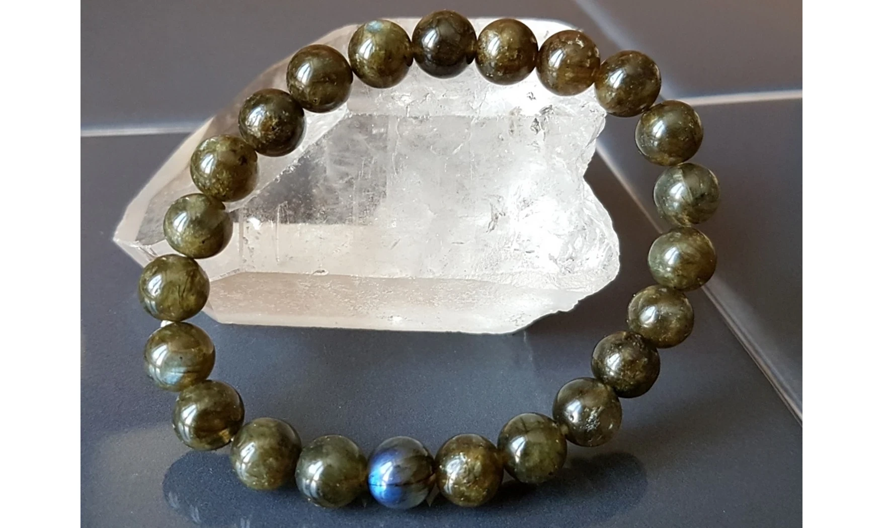 Labradorite pierres Boules bracelet