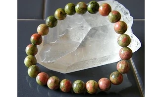 Unakite pierres Boules bracelet