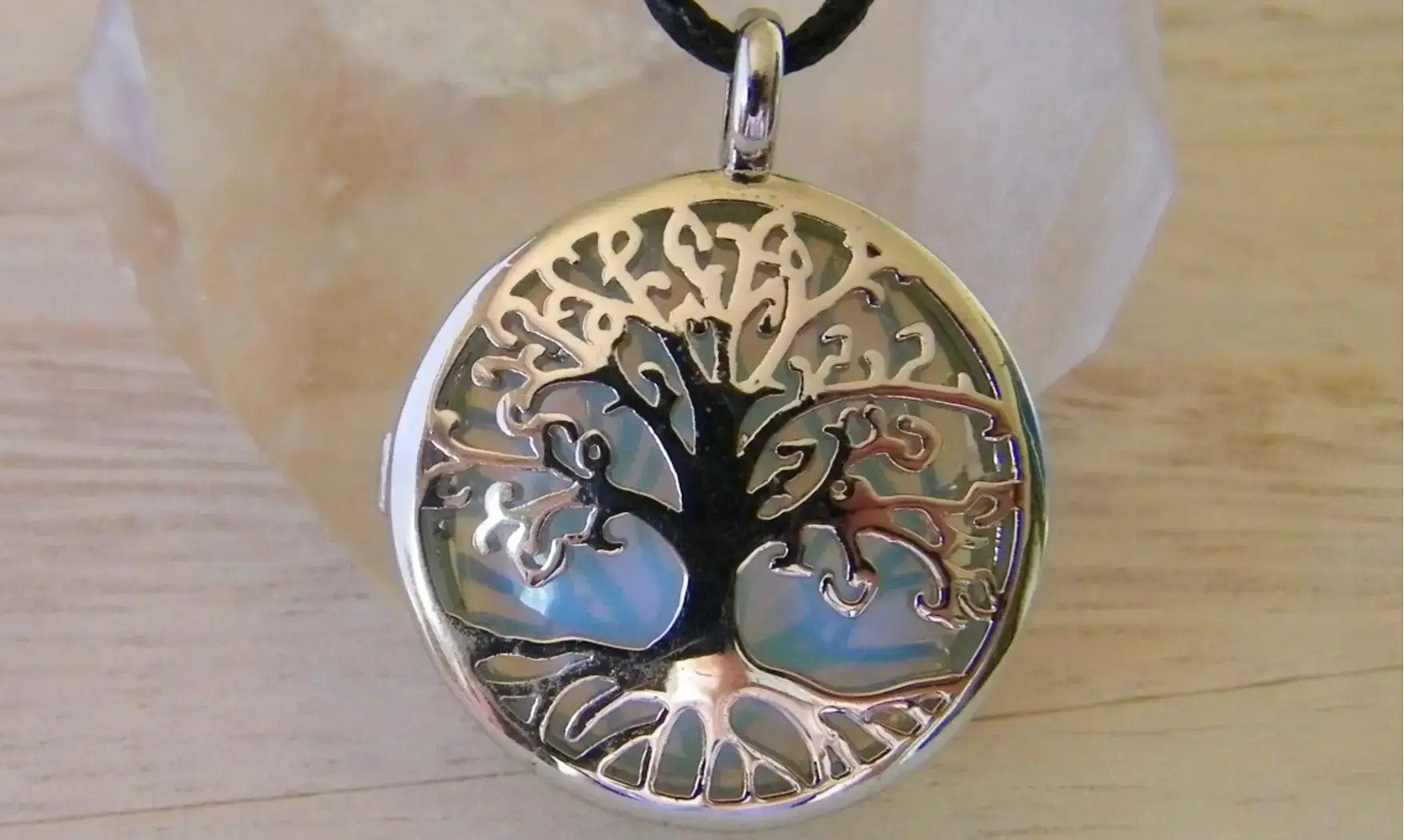 Arbre de Vie Opalite pierre pendentif