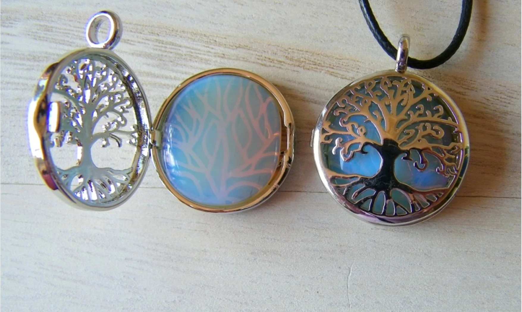 Arbre de Vie Opalite pierre pendentif