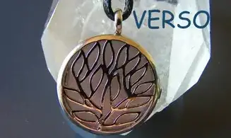 Arbre de Vie Quartz rose pendentif