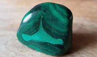Malachite large tumbled stone