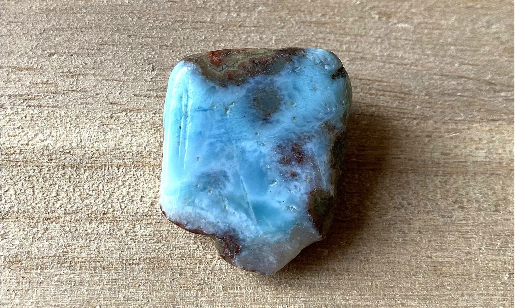 Larimar pierre roulée 2