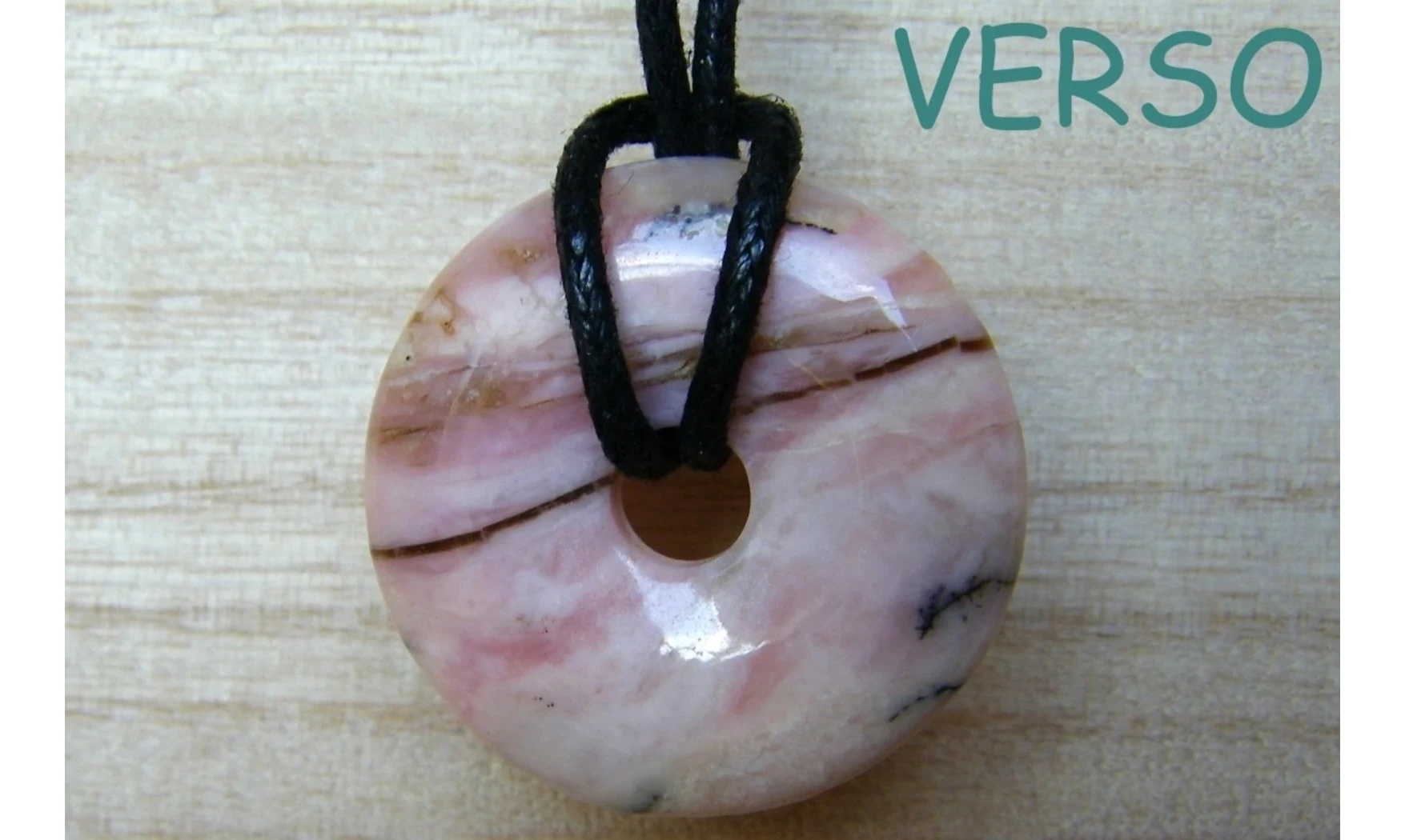 Pink Opal Dount pendant 2