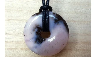 Pink Opal Donut pendant 3