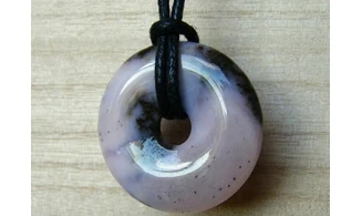 Pink Opal Donut pendant 3