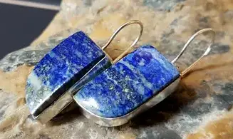 Lapis Lazuli 925 Silver plated Earring