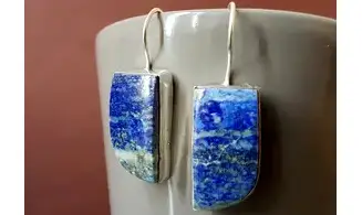 Lapis Lazuli pierre BO Argent