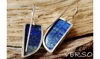 Lapis Lazuli pierre BO Argent