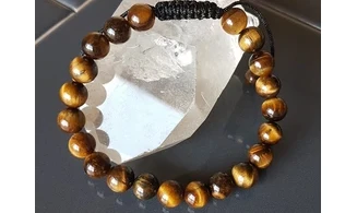 Oeil de Tigre pierres Boules bracelet